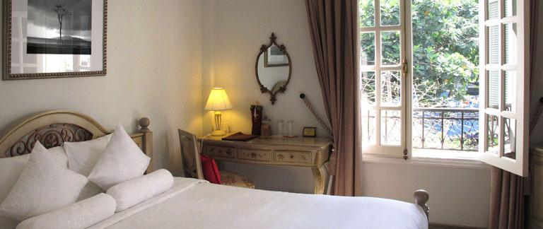 Ma Maison hotel itself is very French in decor with very modern amenities. Truly an oasis of calm in the craziness of Saigon.
